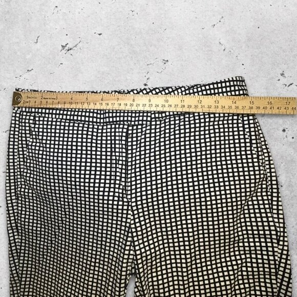 Brooks Brothers Pants Natalie Fit Soft‎ Fabric Checkered Pattern Black/White W 6 - Picture 5 of 12